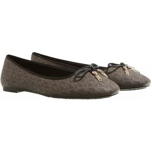 Michael Kors Nori plat, espadrilla voor dames, Bruin, 37 EU