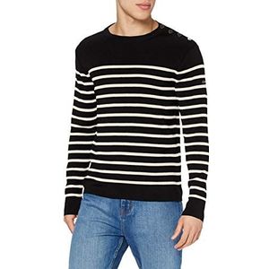 Armor Lux Goulenez Marin Trui - Merino Wol, Veelkleurig (Schip/Milk 6tq), S