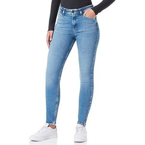 Lee Scarlett High Jeans voor dames, Heldere storms, 28W x 33L