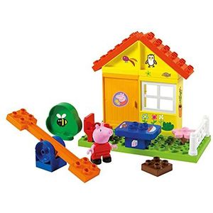 BIG 800057073 - Bloxx Peppa Tuinhuis, bouwset, BIG-Bloxx set inclusief Peppa, 19 delen, multicolour, voor kinderen vanaf 18 maanden, meerkleurig