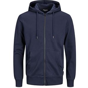 JACK & JONES Cardigan sweater heren Jjebasic Sweat Zip Hood Noos , marineblauw blazer , XS