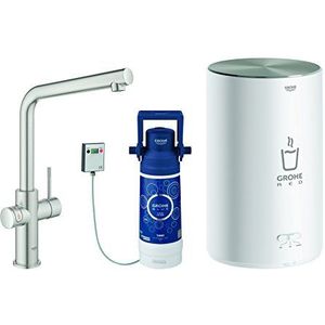 GROHE 30341DC1 | Rood 2.0 Duo Tap | 4L Boiler | Supersteel