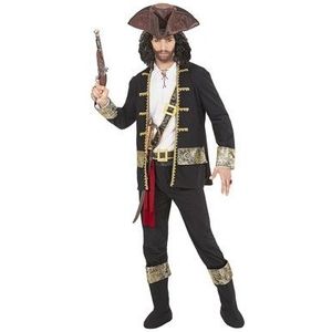 Widmann - Kostuum piratenkapitein, vrijbuiter, carnavalskostuum voor heren, carnaval