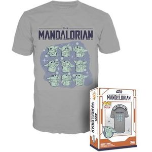 Funko Boxed Tee: Mandalorian - Grogu (het Kind, Baby Yoda) - Medium - Star Wars: the Mandalorian - T-Shirt - Kleding - Cadeau Idee voor Volwassenen Unisex
