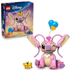 LEGO Disney Angel – Lilo & Stitch Bouwbaar Speelgoed – Stevige Figuur Met 3 Hartballonnen en Vlinder – Cadeau Voor Meisjes, Jongens en Fans Vanaf 9 Jaar – 43257