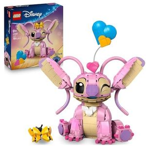 LEGO ǀ Disney Angel Lilo & Stitch Bouwbaar Poppetje Speelgoed voor Kinderen - Stenen Figuur met 3 Hartjesballons en Vlinder - Cadeau voor Meisjes, Jongens en Fans van de Tv-Serie vanaf 9 Jaar 43257