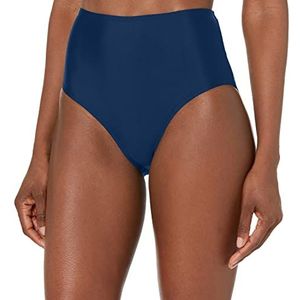 Catalina Women's High-Waisted Bikini Bottoms, Navy, Large