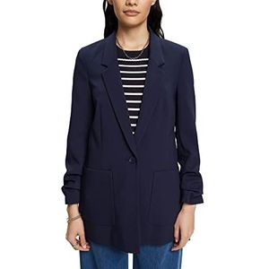 ESPRIT Dames 993ee1g305 blazer, Donkerblauw, 32