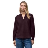 Street One Dames Corduroy blouse met ruches in Rood, in size: 34
