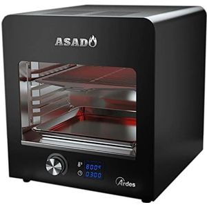 Ardes ARBEEF01 ASADO oven grill Beefer infraroodtemperatuur 850 °C, 6 planken, rooster en binnenruimte van roestvrij staal met timer