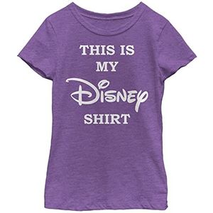 Little, Big Logo My Disney Girls Short Sleeve Tee Shirt, Purple Berry, X-Large, Purple Berry, XL