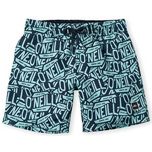 O'Neill Jongens Stickerprint Boy's Board Shorts, Blue Ao, 128 cm