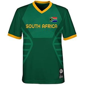 FIFA Officiële 2023 dames voetbal wereldbeker volwassen team shirt, Zuid-Afrika T-Shirt (Pack van 1)