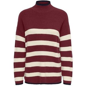 ONLY Dames Onlkatia Ls Rib Highneck Cc KNT, Cabernet, XS