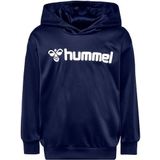 Hummel - hmlLOGO Hoodie - Kinderen - Zwart - Interlock Gebreid