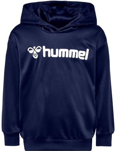 Hummel - hmlLOGO Hoodie - Kinderen - Zwart - Interlock Gebreid