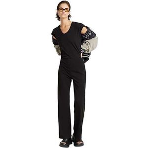 G-Star RAW Riveted flared jumpsuit sl wmn, zwart (dk black D24575-B771-6484), M
