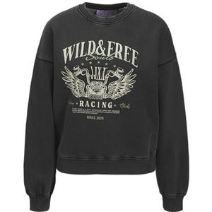 Jack & Jones - Britta Relax Jjxx - Sweatshirt - Zwart - Lange Mouwen