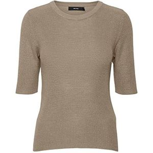 VERO MODA Gebreide damestrui, silver mink, XS