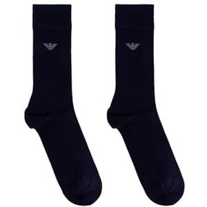 EMPORIO ARMANI MICROMODALE KORTE SOKKEN VOOR MANNEN BLAUW TU, Blauw, One size