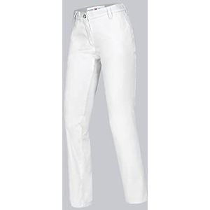 BP 1734 130 dames chino broek 100% katoen wit, maat 52s