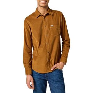 Wrangler Heren 1 x corduroy overhemd, monniksgewaad, L, Monniken gewaad, L