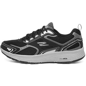Skechers Men's Go Run Consistent-Performance Running & Walking Shoe Sneaker, Black/Grey, 10 D US