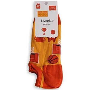 Livoni Play Basketball Low Socks 43-46, Meerkleurig, L, Meerkleurig, Large