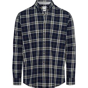 BRAX Heren Style Daniel C Licht Flanel Geruit Flanel Shirt Hemd, Olive, S