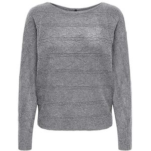 Onljeanett Life Ls Batwing O-Neck Cc KNT, Medium grijs (grey melange), XL