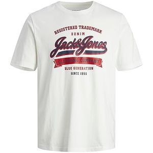 JACK & JONES Herenhemd met korte mouwen, cloud dancer, XS