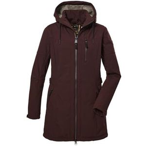 G.I.G.A. DX Dames Softshell parka met afritsbare capuchon GW 46 WMN SFTSHLL PRK, blackberry, 38, 40898-000