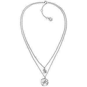 Tommy Hilfiger Jewelry halsketting voor dames van roestvrij staal met kristallen - 2780067