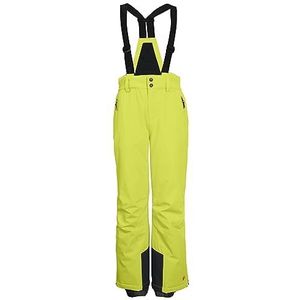 Killtec Jongens Skibroek/functionele broek met slabbetje, randbescherming en sneeuwvanger KSW 148 BYS SKI PNTS, Lime, 164, 41184-000