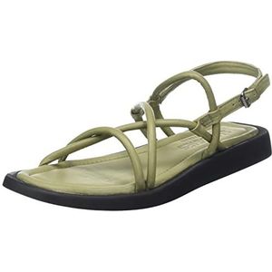 Shabbies Amsterdam Dames SHS1360 Soft Nappa Leather Flat Sandal, Lichtgroen, 37 EU, lichtgroen, 37 EU