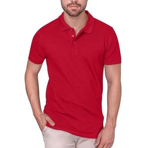 HRM - Heavy Stretch M Slim Fit - Polo - Rood