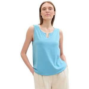TOM TAILOR Damestop, 35313 - Light Teal Blue, XS