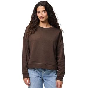 PIECES - PCCHILLI - Sweatshirt - Donkerbruin - Losse Pasvorm