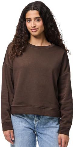 PIECES - PCCHILLI - Sweatshirt - Donkerbruin - Losse Pasvorm