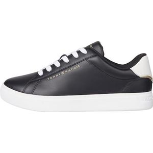 Tommy Hilfiger - ESSENTIAL COURT SNEAKER - Vrijetijdsschoen - Zwart/wit