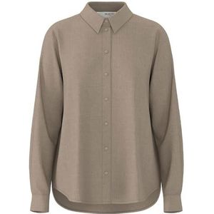 SELECTED FEMME - Slfviva Ls Shirt Noos - Longsleeve - Grijsbeige