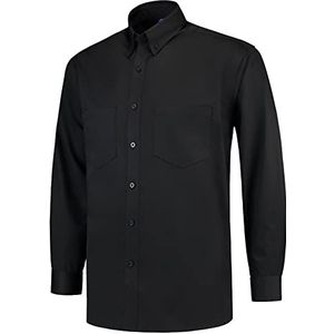 Tricorp 701002 Casual Werkhemd met lange mouwen, 60% katoen/40% polyester, 150 g/m², zwart, maat XL