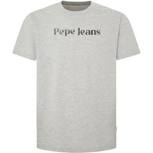 Pepe Jeans Heren Clifton T-shirt, Grijs (Lichtgrijs), L, Grijs (Lichtgrijs), L