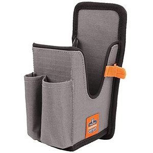 Ergodyne Squids 5541 Barcode Scanner Holster Pouch voor Gun Grip Mobiele Computers, Houder voor Handheld Barcode Scanners, Riemclip Attachment Grijs Groot