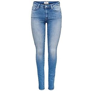 ONLY ONLShape Reg Skinny Fit Jeans voor dames, Light Medium Blauw Denim, 26W x 34L