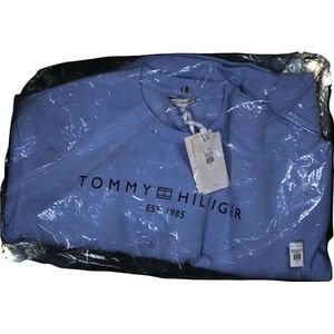 Tommy Hilfiger Dames sweatshirt zonder capuchon, Blauw (Vessel Blue), XL