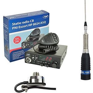 PNI - CB ESCORT HP 8024 ASQ - Radiopakket - Inclusief ML160 CB Antenne - 40 Kanalen