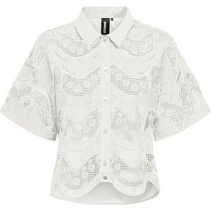 ONLSUKO Life SS LACE Shirt XT WVN, cloud dancer, S