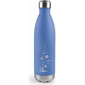 Lacor - 62586 roestvrij stalen fles, edan, waterfles, dubbele isolatiewand, schroefsluiting, BPA-vrij, inhoud: 0,75 l, hemelsblauw