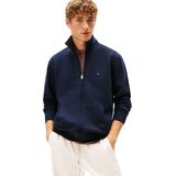 Tommy Hilfiger Heren ESSENTIAL FLEECE STANDKRAAG MW0MW41759 Zip Through Sweatshirt, BLAUW, XS, Blauw (Woestijnhemel), XS